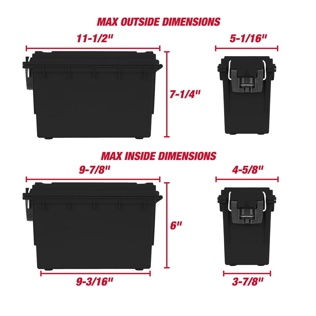 Hyper Tough Black Locking and Stacking Utility Box, Organization box