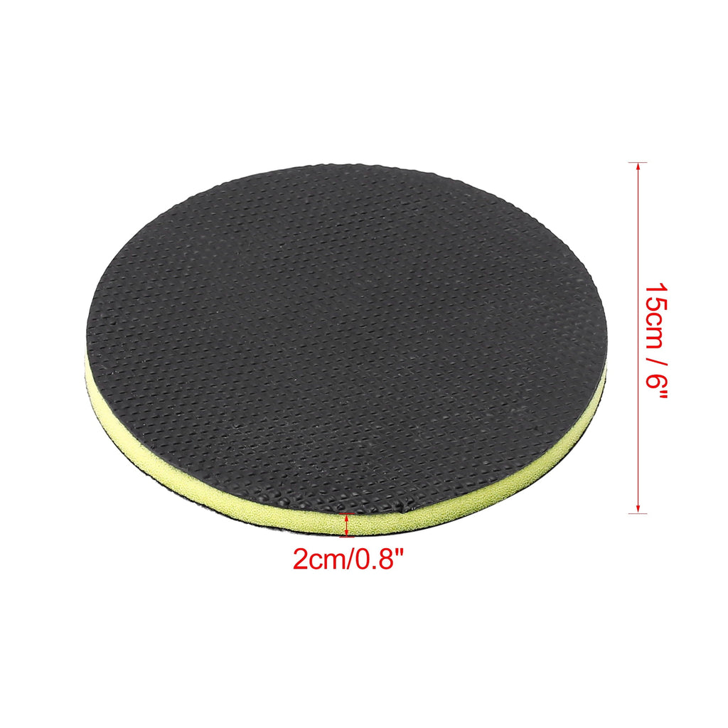 Unique Bargains 6" Black Clay Pad Automotive Washing Cleaning Polishing Foam Pad Sponge Disc