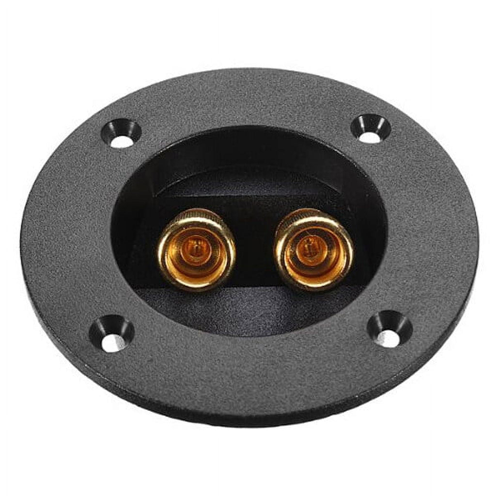 3pcs DIY Home Car Stereo 2-Way Speaker Box Terminal Binding Post Screw Connectors Subwoofer Plugs (Black)