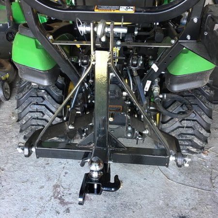 Kojem 3 Point 2" Receiver Trailer Hitch Category 1 Tractor Tow Draw Bar Adapter Pull Stabilizer for BX Kubota John Deere