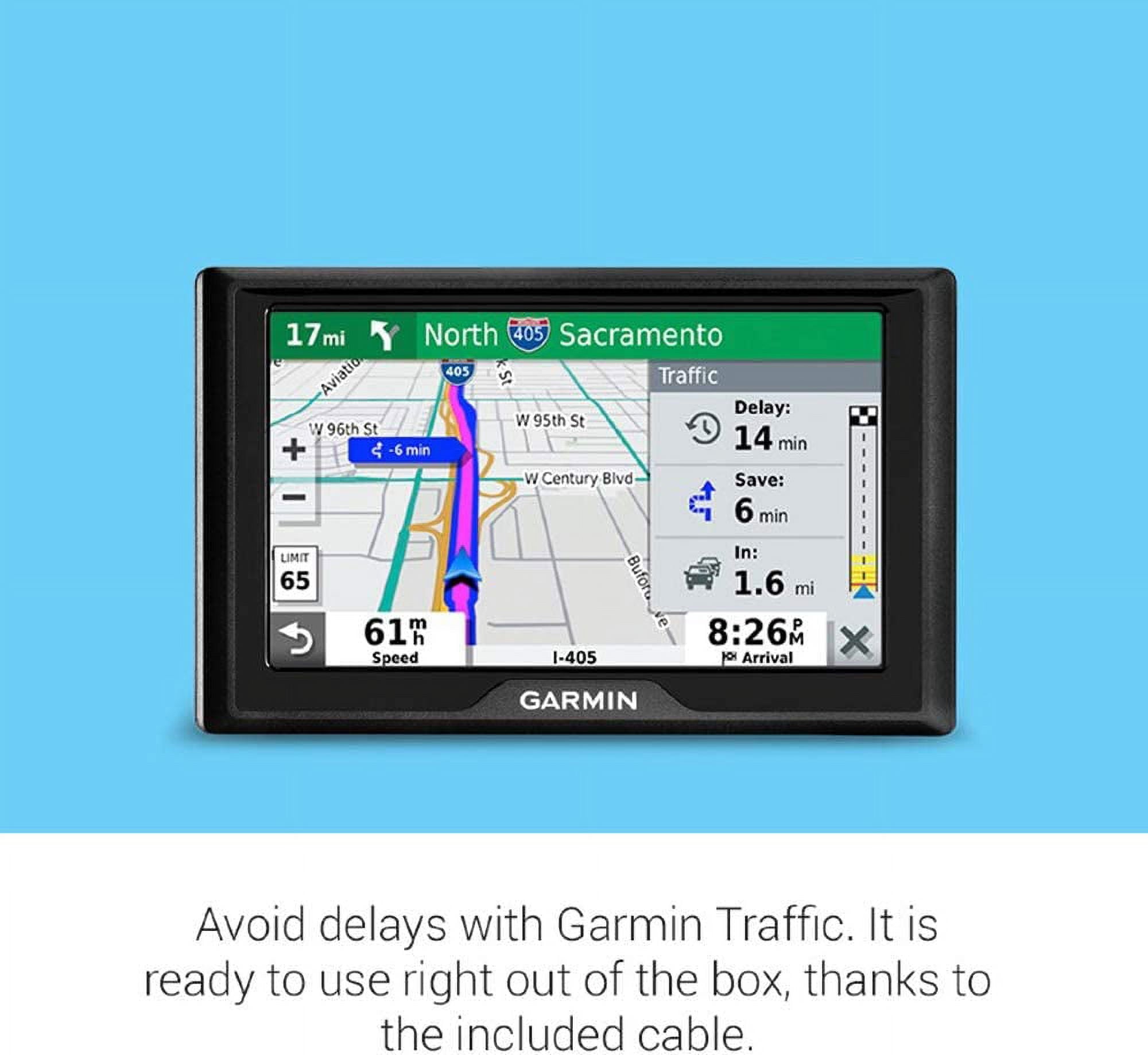 Garmin Drive 52 and Traffic, GPS Navigator with 5” Display Simple