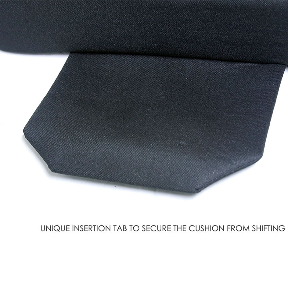 New Yupbizauto 15" X 15" Breathable  Comfortable Orthopedic Ergonomic Wedge Car Seat Cushion Black Synthetic Leather
