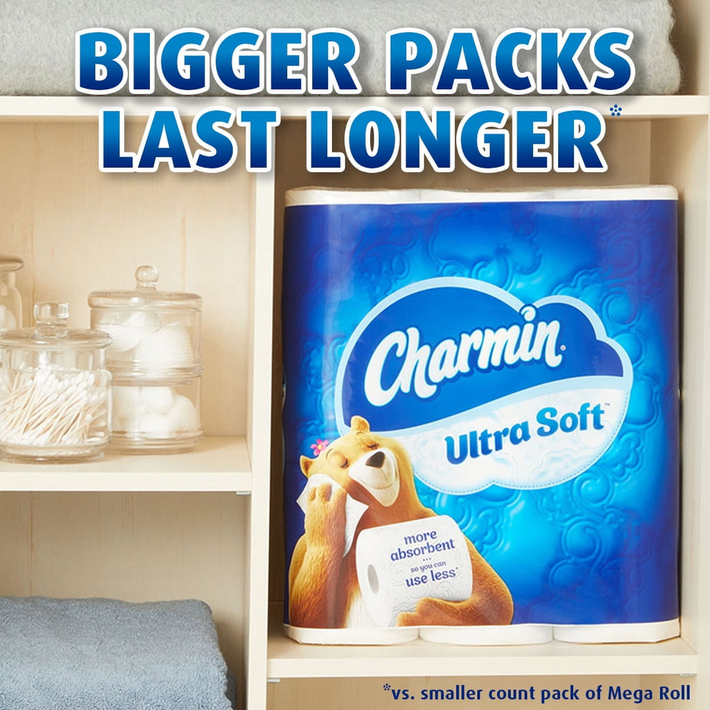 Charmin Ultra Soft Toilet Paper, 18 Mega Rolls