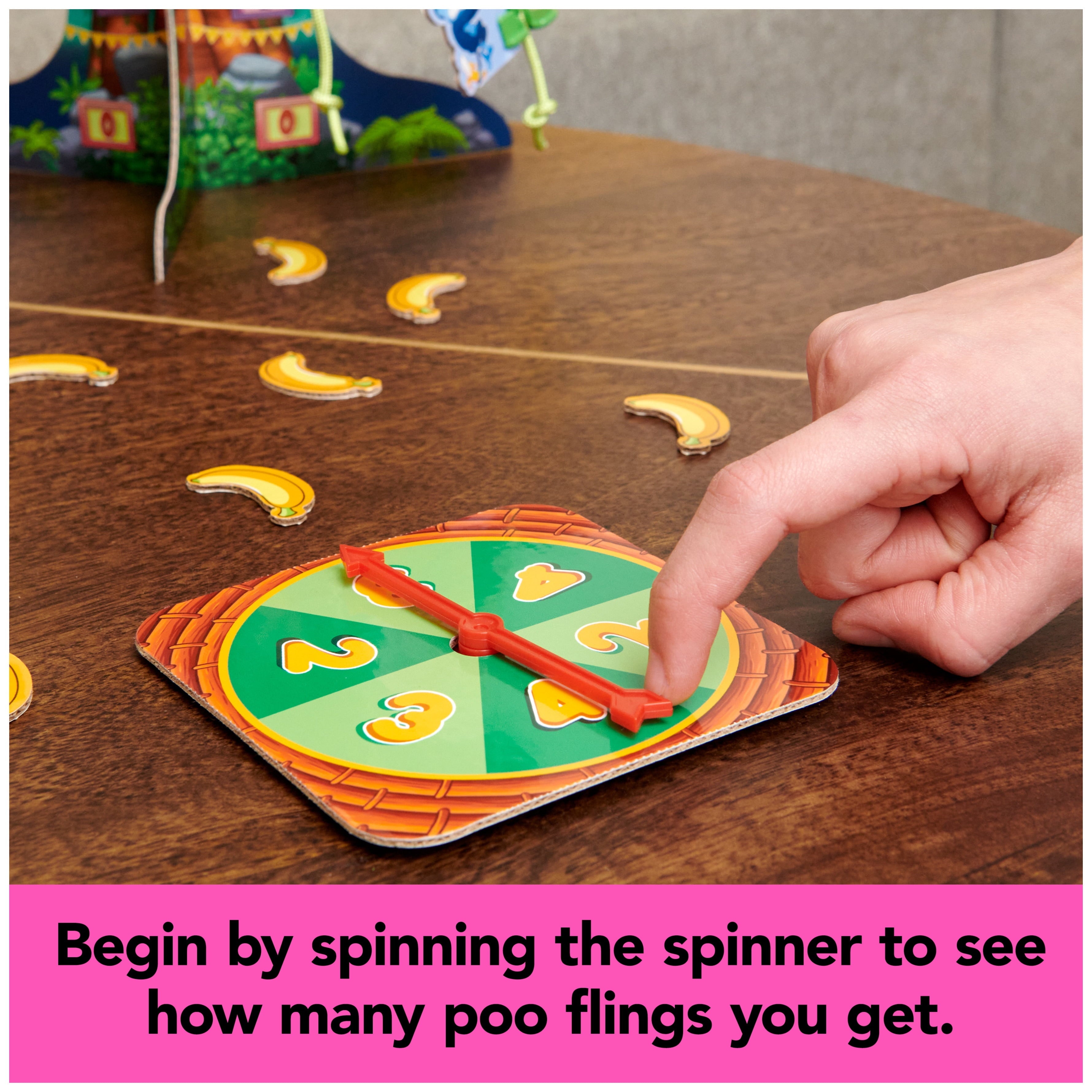 Monkey See Monkey Poo Game with Banana-Scented Fake Poop for Kids 4+
