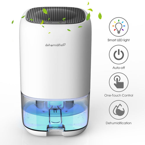 ALROCKET Dehumidifier Portable and Ultra Quiet with Automatic Defrosting for Home 1000ML(2200 Cubic Feet)