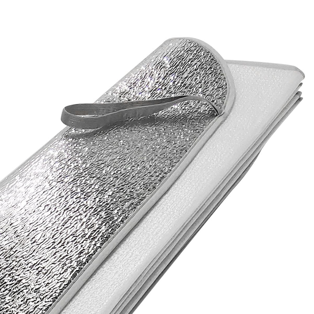 Auto Drive Universal Fit Windshield Silver Sunlight Reflecting Accordion Sunshade AD021700S-1 1 Pack, 63" x 28.5"
