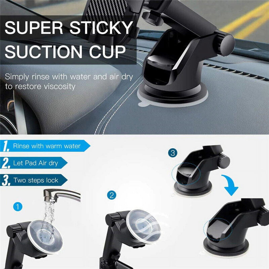 360° Universal Mount Holder Car Stand Windshield For Mobile Cell Phone GPS