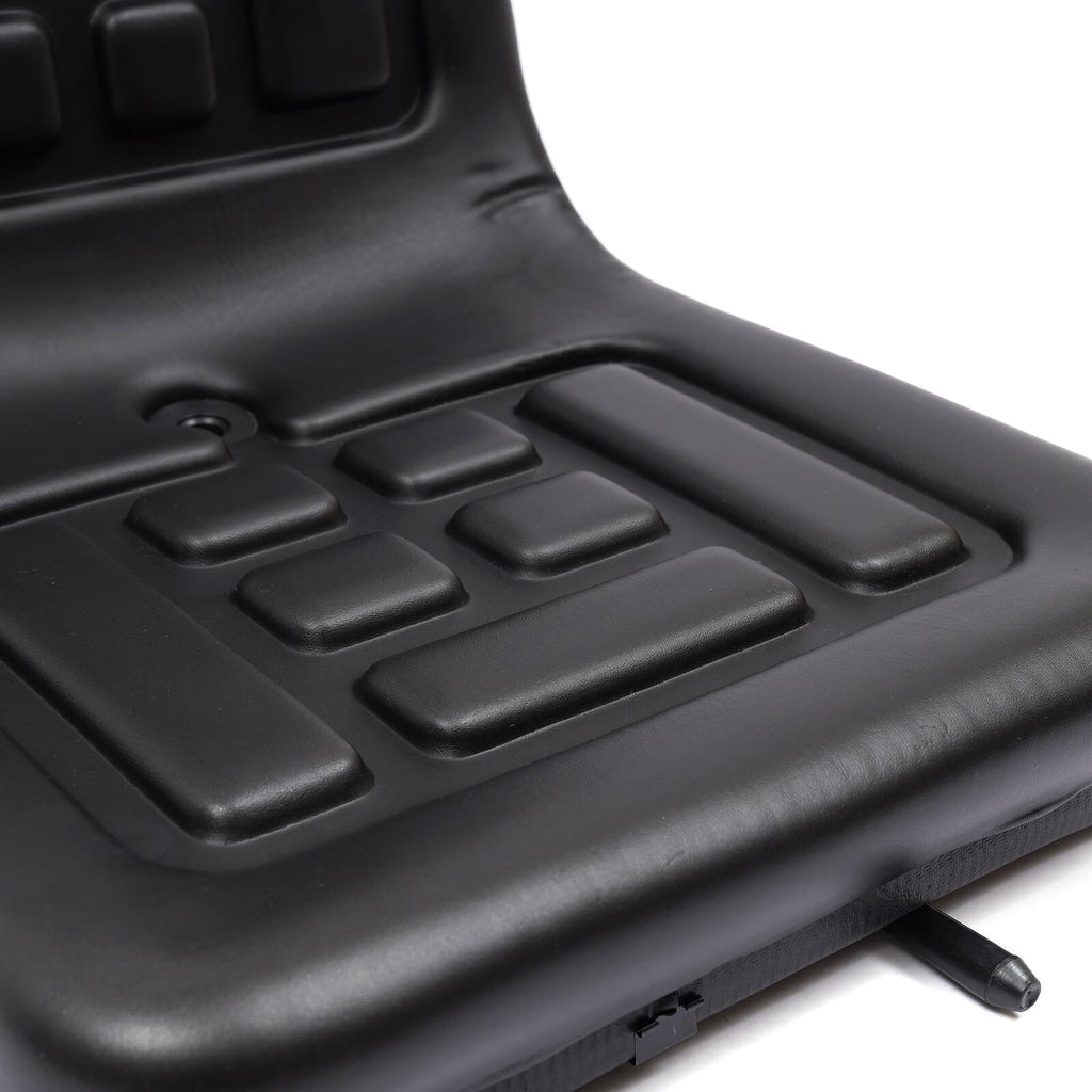 ANQIDI General Compact Tractor Seat Adjustable Suspension Seat with Brackets for Tractor Digger (Black)