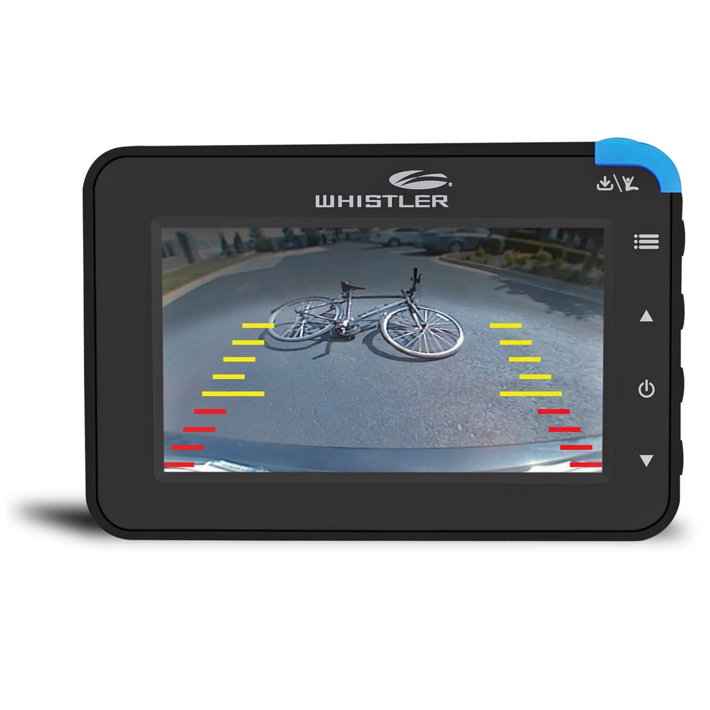 Whistler Wireless Backup Camera, WBU-800, Easy DIY Install, No Drilling or Hardwiring, 4.3" Monitor, Solar Recharging, Weather Resistant