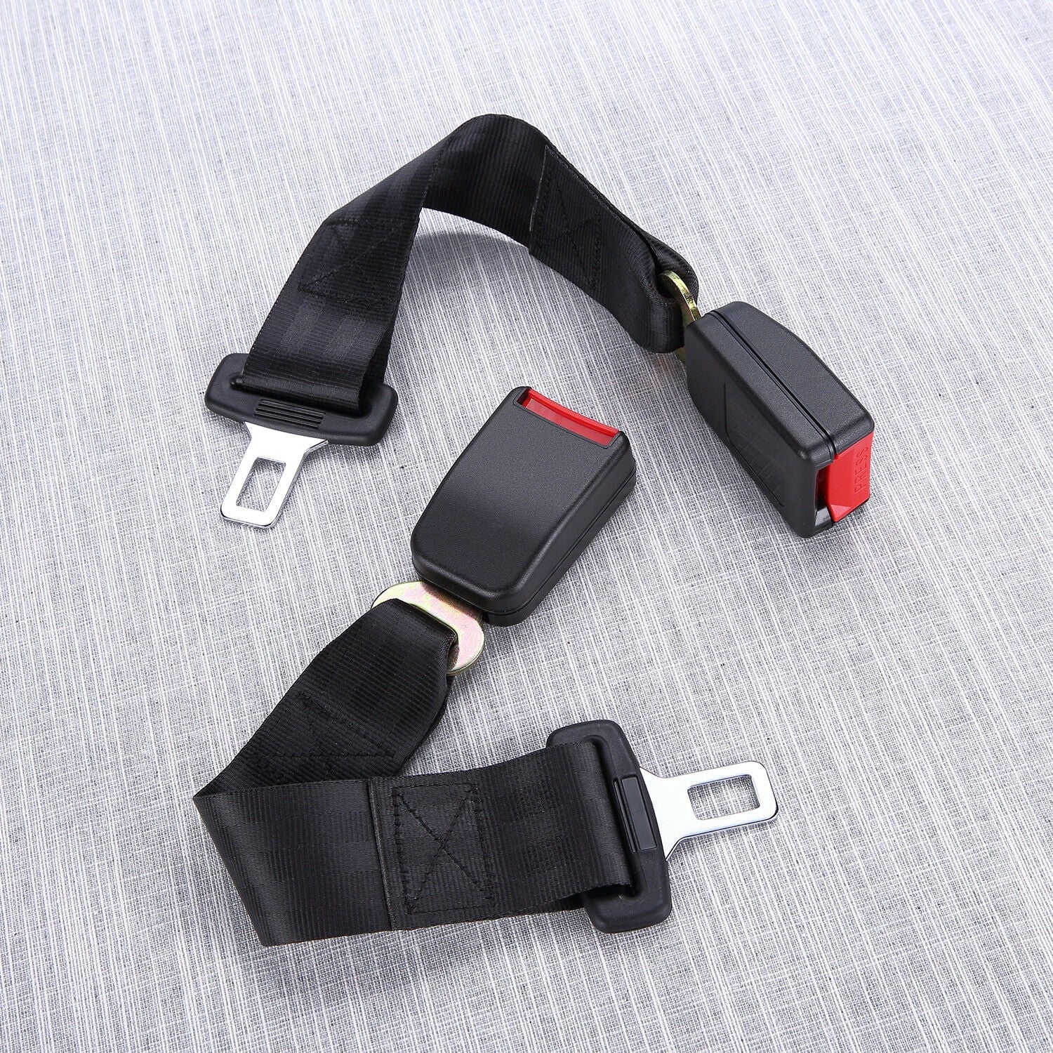 2PCS Universal Car Auto Safety Seat Belt Extender Seatbelt Extension Strap Buckle 14"INCH