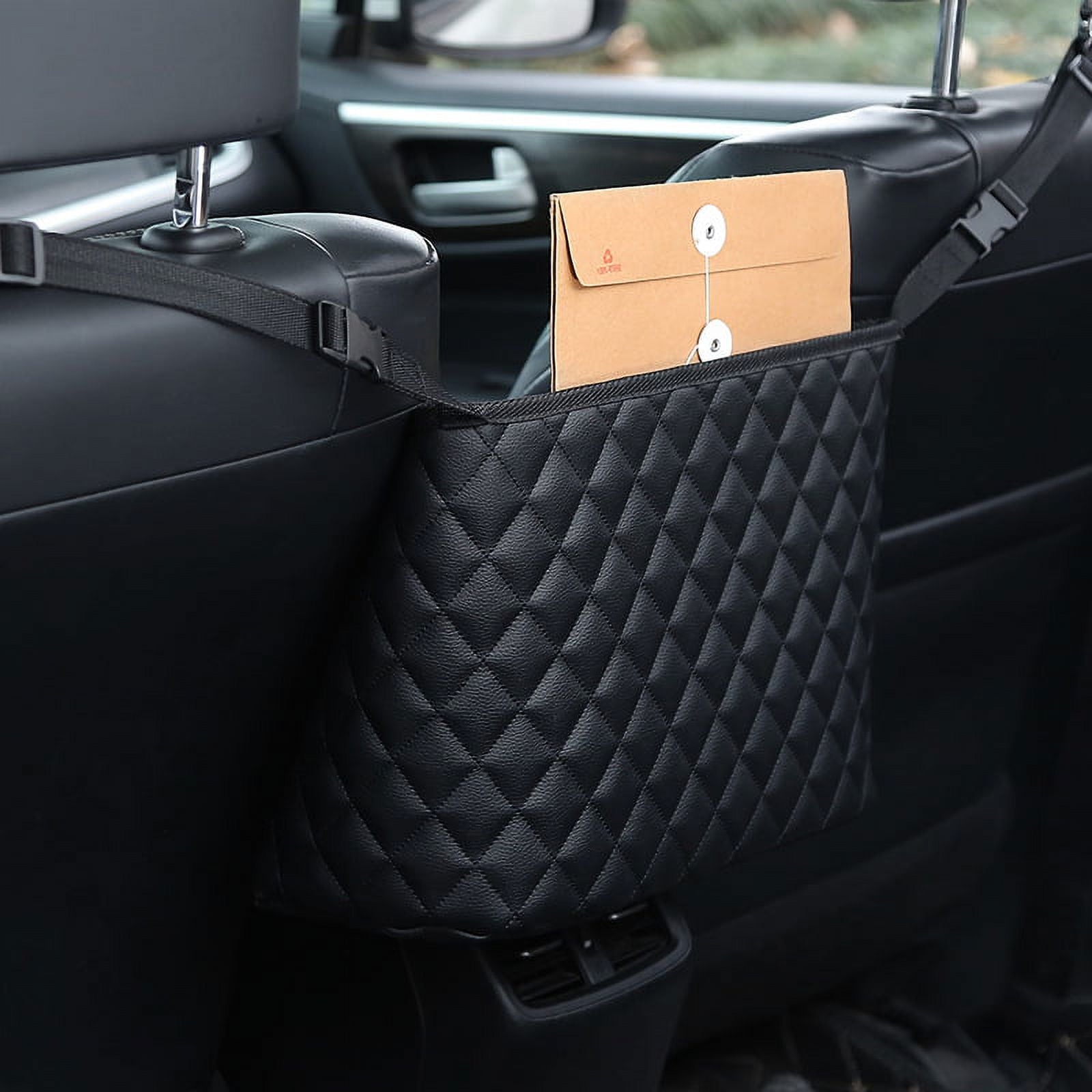 Car Net Pocket Purse Holder for Car,Waterproof Car Back Seat Automotive Consoles and Organizers Net Pocket for Front Seat