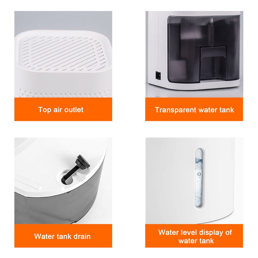 Jikolililili Dehumidifier for Home and Basements, with Auto or Manual Drainage