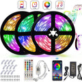 LED Strip Lights, 3 Rolls x 5 meter RGB Colored Rope Light Strip Kit with Remote and Control Box for Room, Ceiling, Bedroom