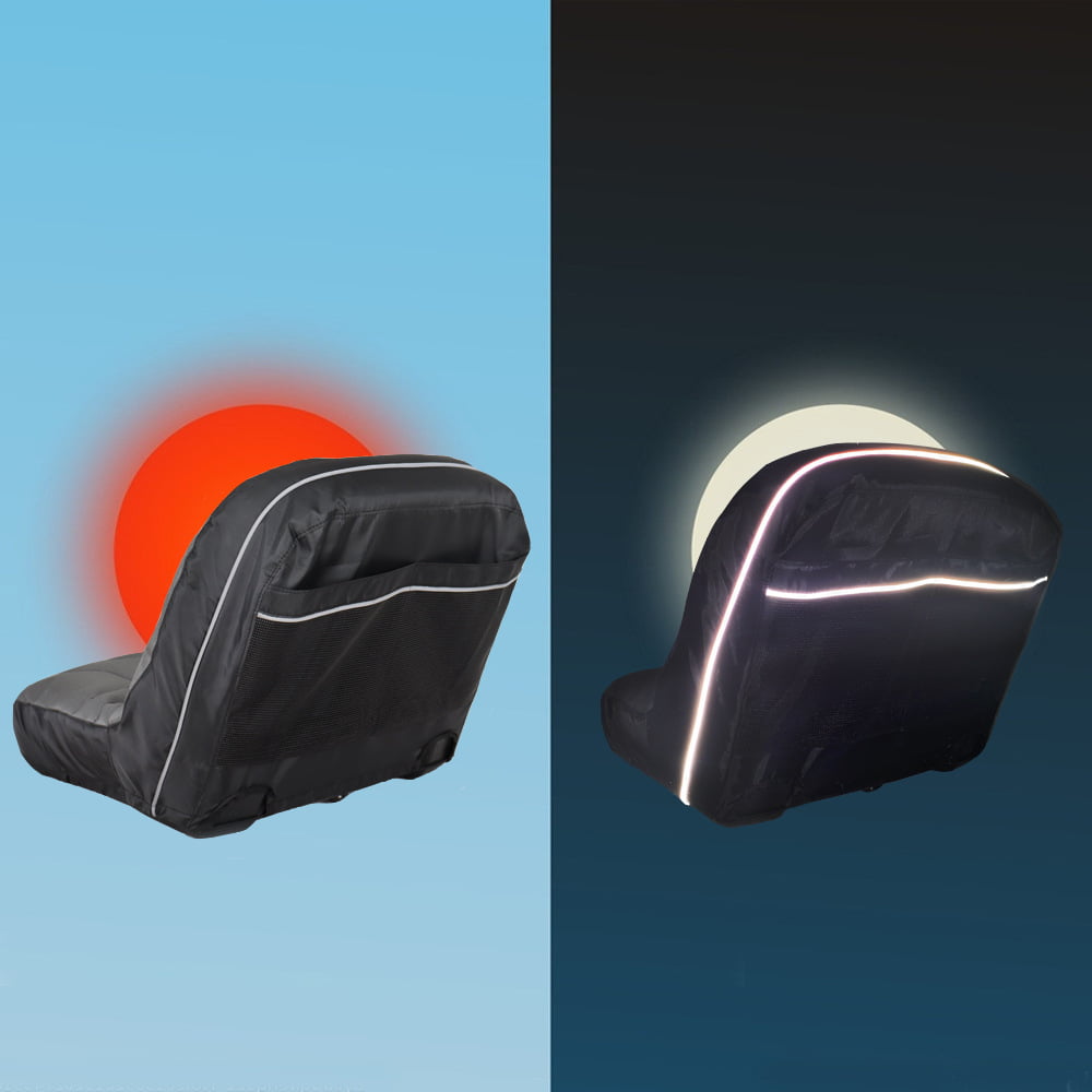 Universal Riding Lawn Mower Tractor Seat Cover Padded Comfort Pad Storage Pouch for Heavy Farm Vehicle Tractor Mower