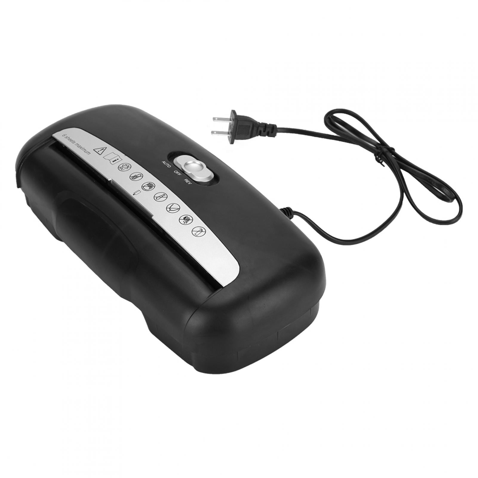 AUNMAS Paper Shredder for Office, 6 Sheet Electric Shredder for Credit Card Strip Micro Cut Destroy Machine