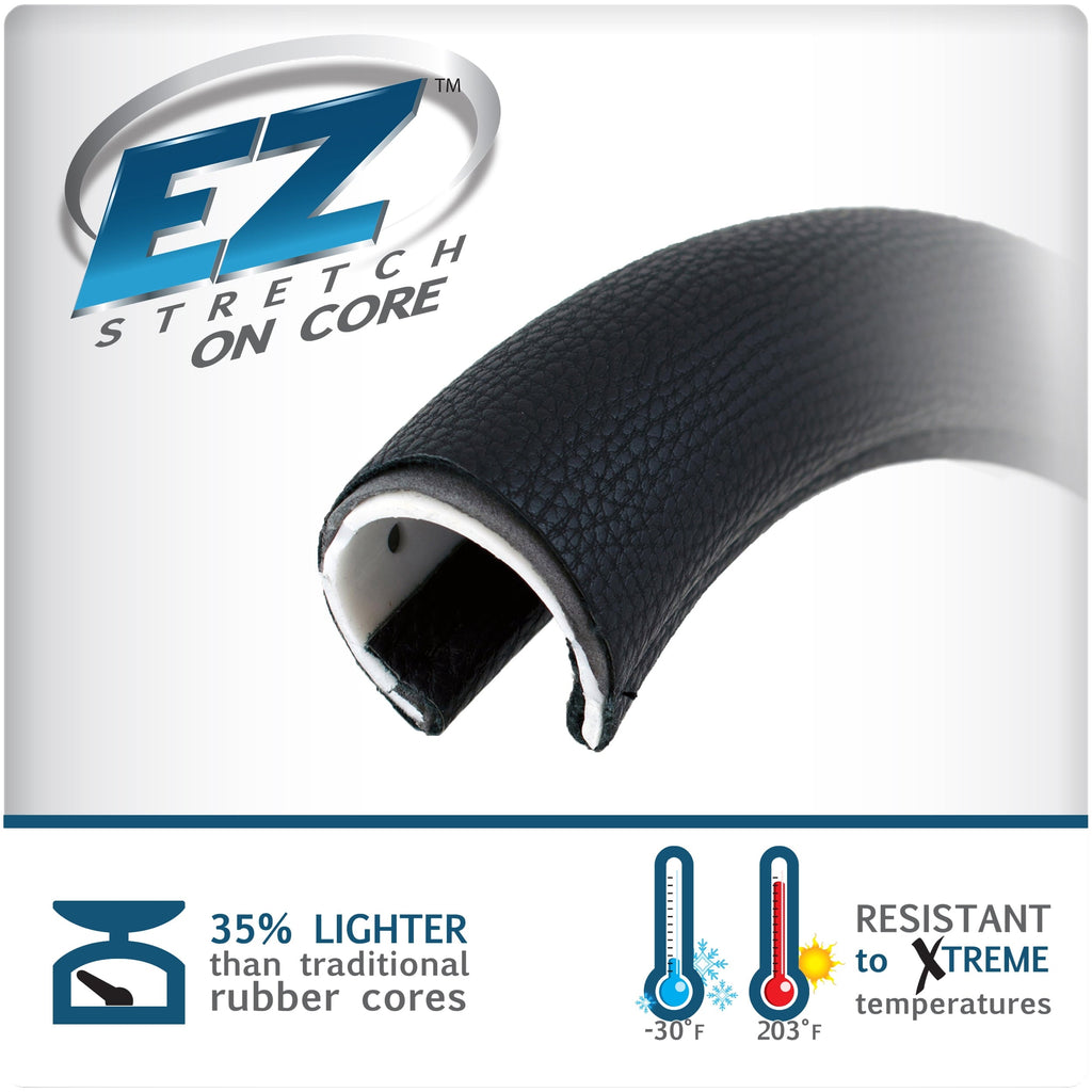 Custom Accessories Contour-Grip Steering Wheel Cover, Black