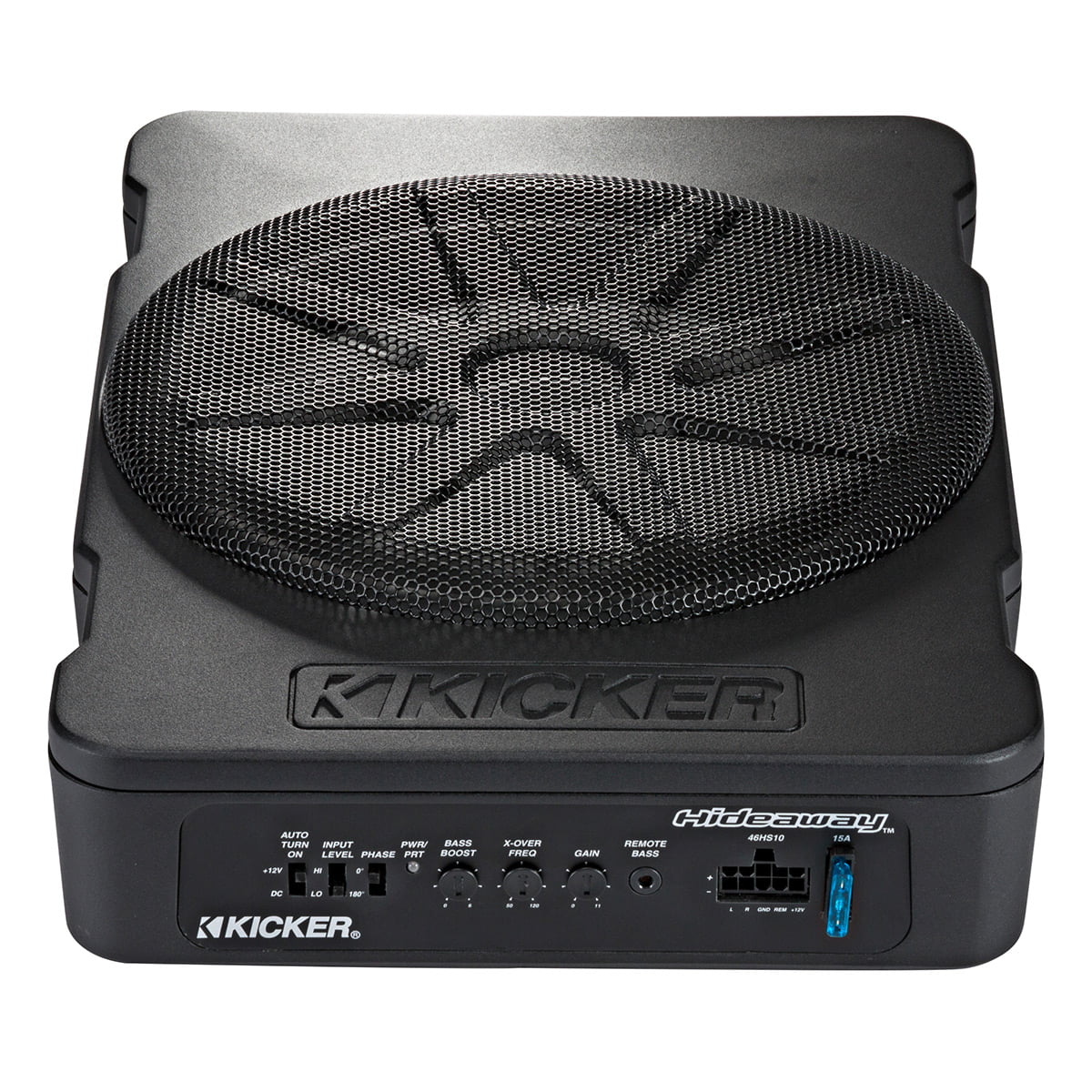Kicker Hideaway Series 10 Inch Compact Powered Subwoofer with 180 Watt Amplifier