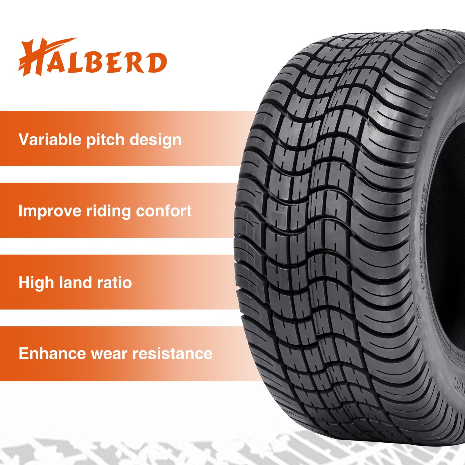 NEW PATTREN 205/50-10 Golf Cart Tires 205x50-10 High Land  4PLY Ratio Tour MaX Tires for Golf Cart Club Car