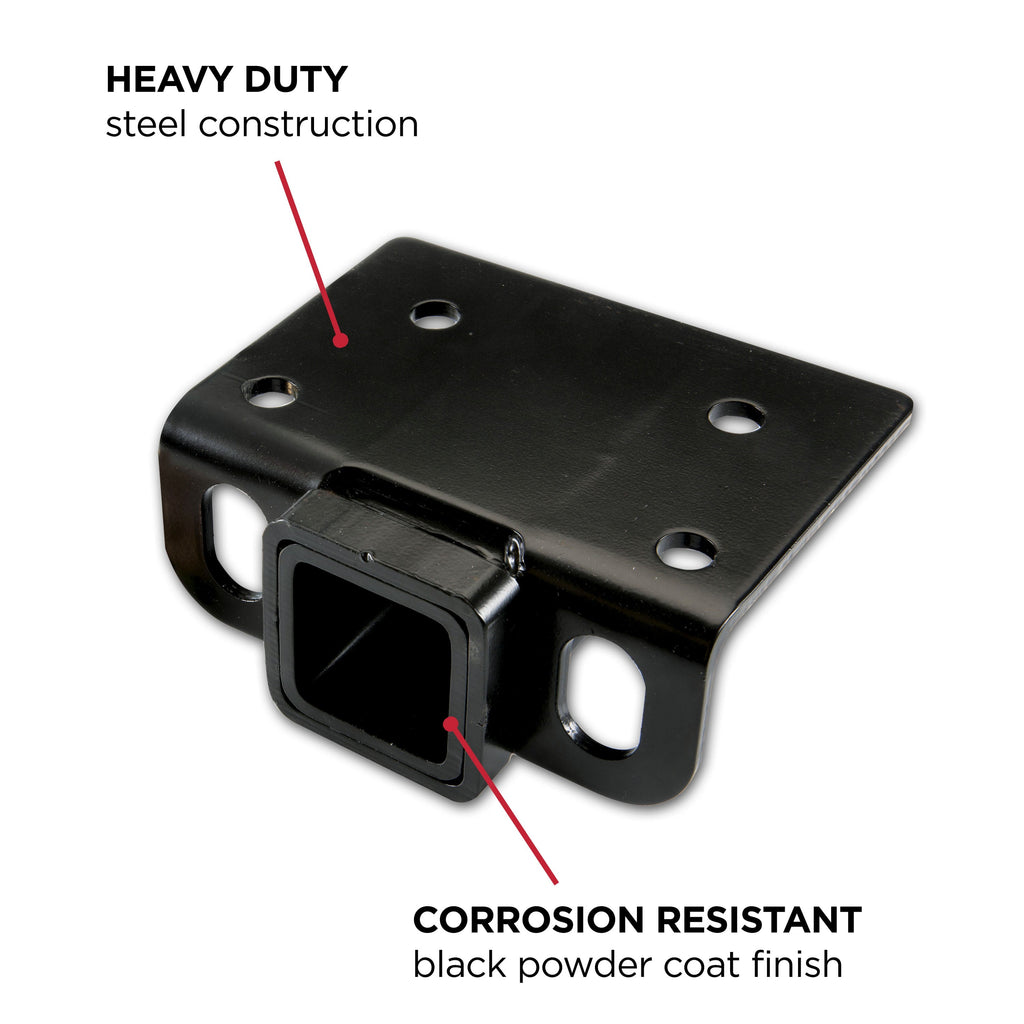 TowSmart 7285 Class II Step Bumper Receiver Hitch 2" Receiver Opening, Black
