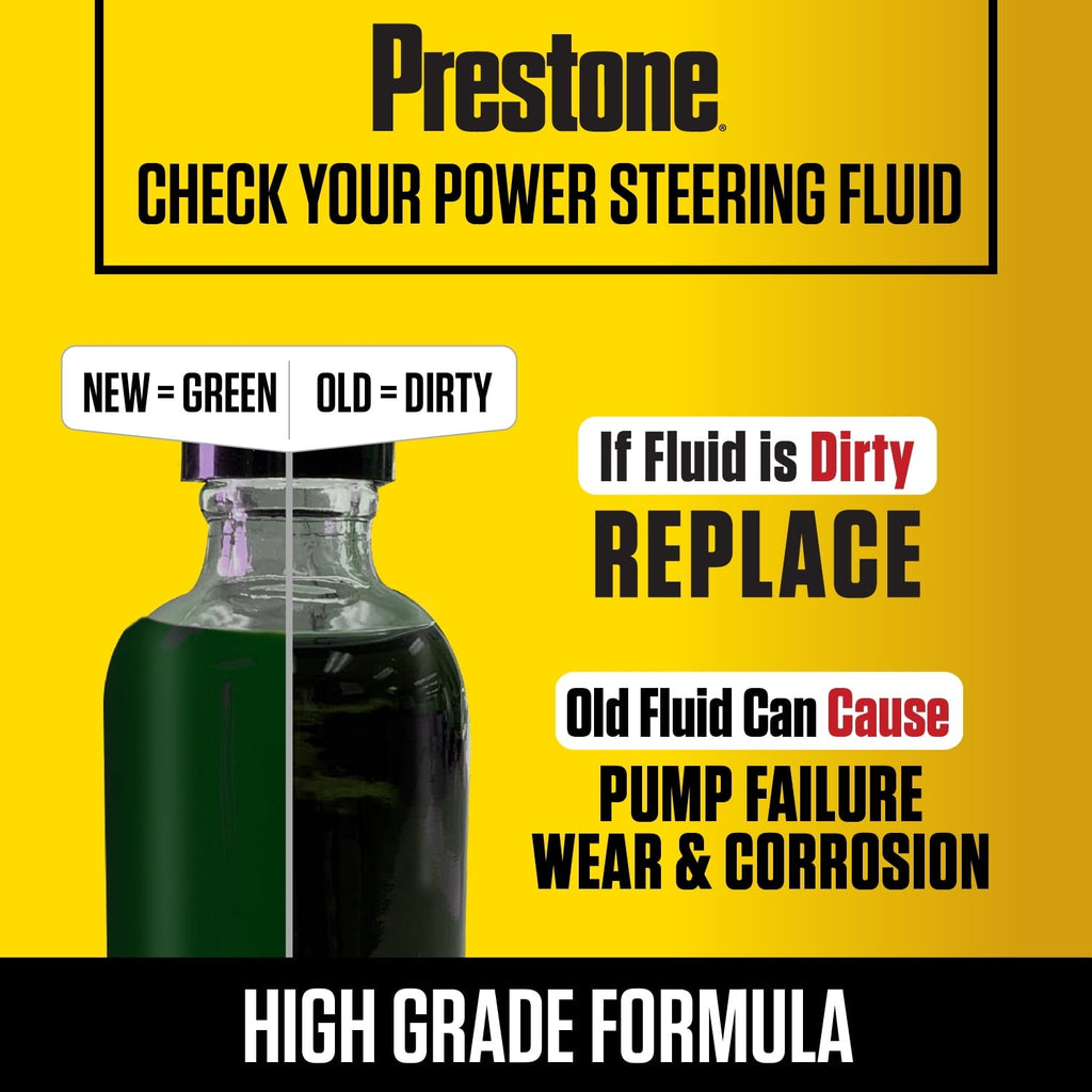 Prestone Full Synthetic Power Steering Fluid for Asian Vehicles, 12 fl oz