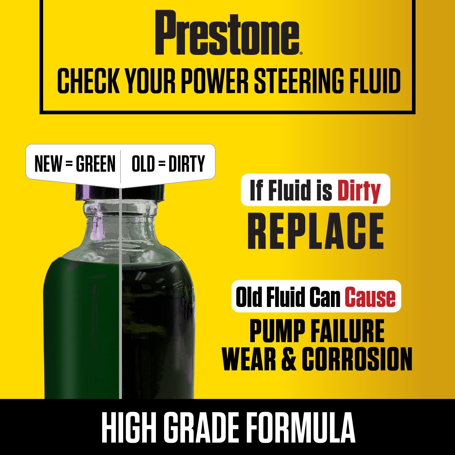 Prestone Full Synthetic Power Steering Fluid for Asian Vehicles, 12 fl oz