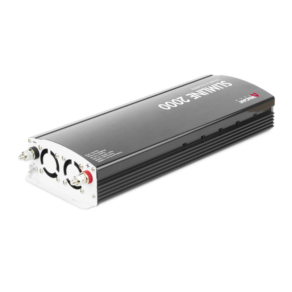 Wagan Tech SlimLine AC 2000W Inverter, Black, One Size,