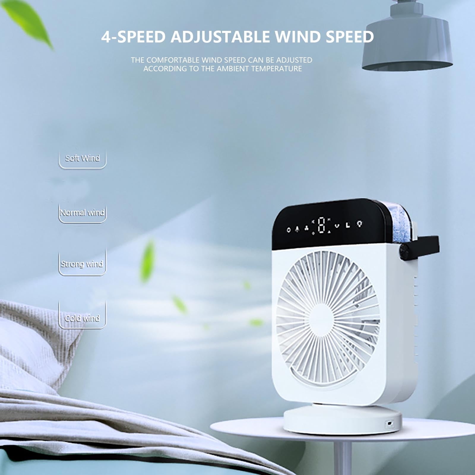 Wmkox8yii USB Mini Refrigeration Air Conditioner Household Small Air Cooler Portable Mobile Humidification Desktop Water-cooled Electric Wind