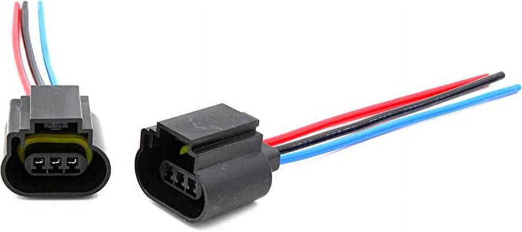 Alla Lighting T5-1/4 P26.4t Base 85908 9008 H13 Sockets Female Adapter High Temp Wiring Harness Wire Replacement
