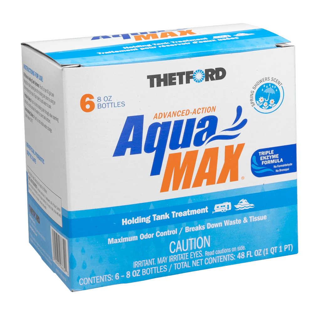 Thetford AquaMax Spring Showers Liquid Holding Tank Treatment 8 oz, Pack of 6