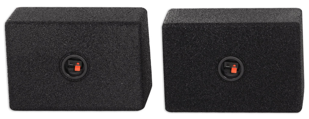 (2) Rockville RS6x9BL 6x9" Wedge Sealed Car Speaker Box Enclosures w/Bedliner