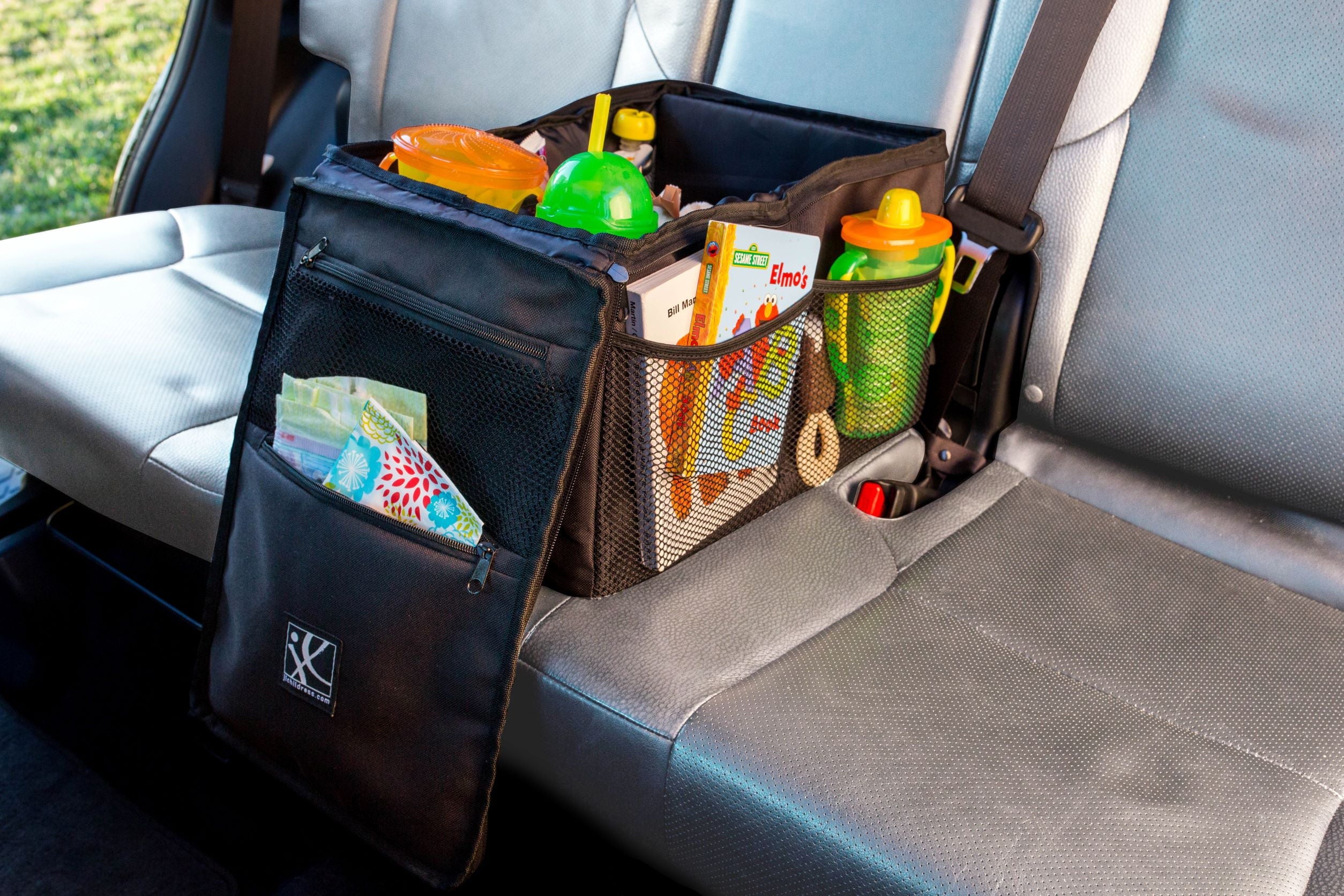 J.L. Childress Backseat Butler Car Organizer and Storage for Kids of All Ages, Black