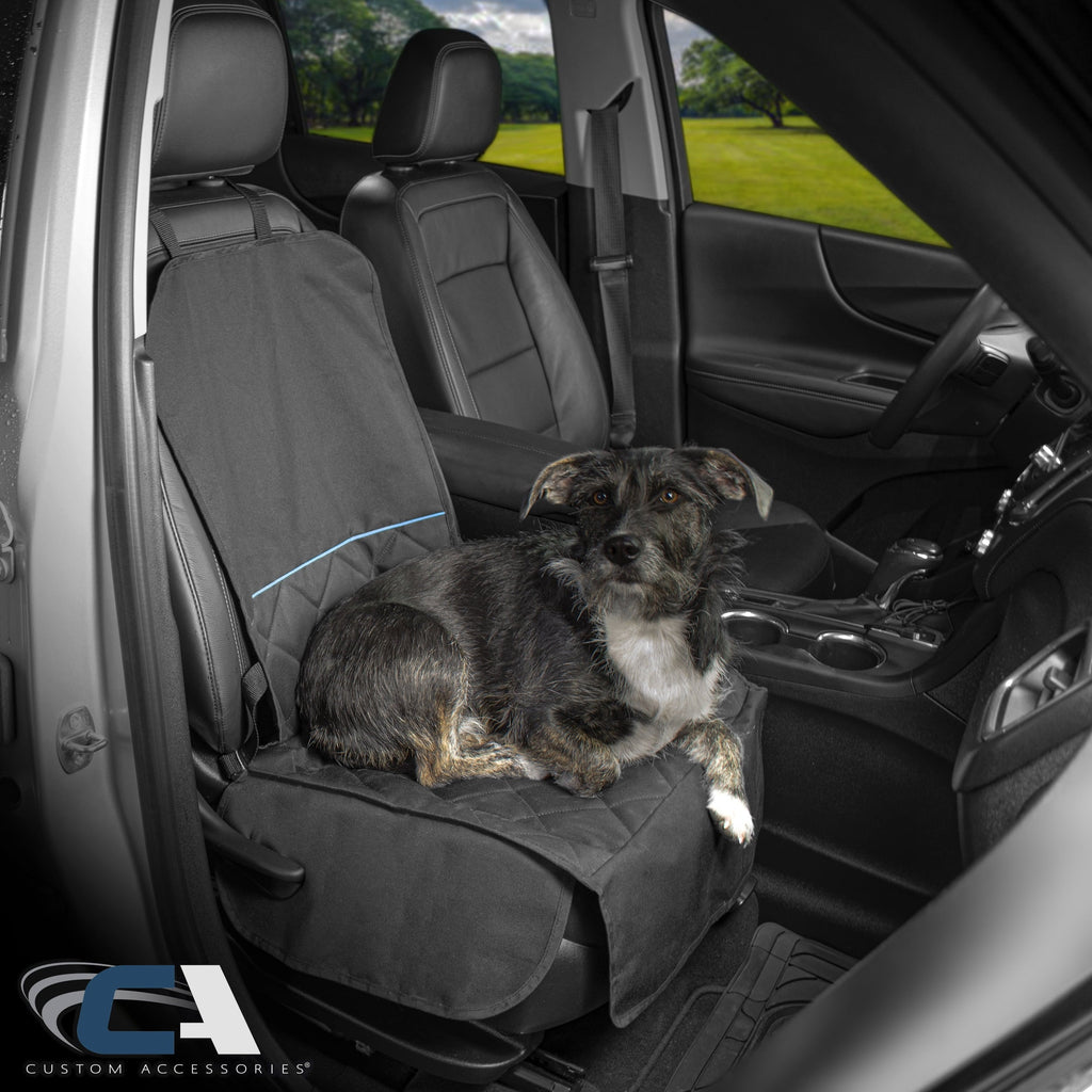 Custom Accessories 1 Piece Front Car Seat Black Pet Protection, 40604WDC