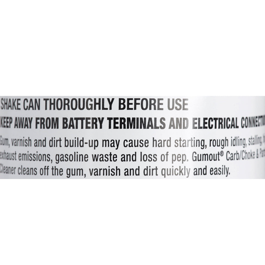 Gumout Carb/Choke and Parts Cleaner 14 oz - 800002231W
