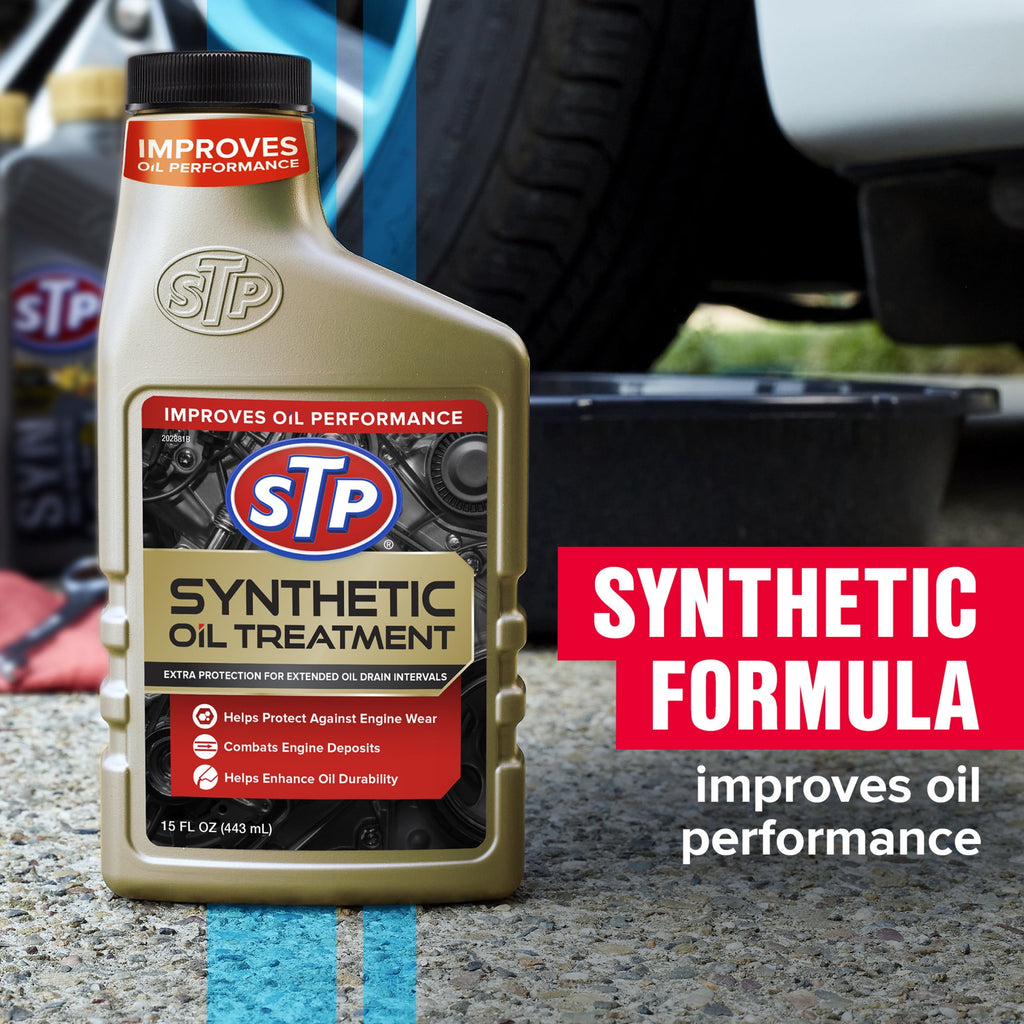 STP Synthetic Automotive Oil Treatment - 15 FL OZ Bottle