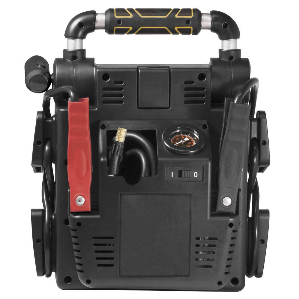 EverStart Maxx J5C09E 1000 Peak Amp Jump Starter with Compressor, Pivoting LED Light, DC and USB Port
