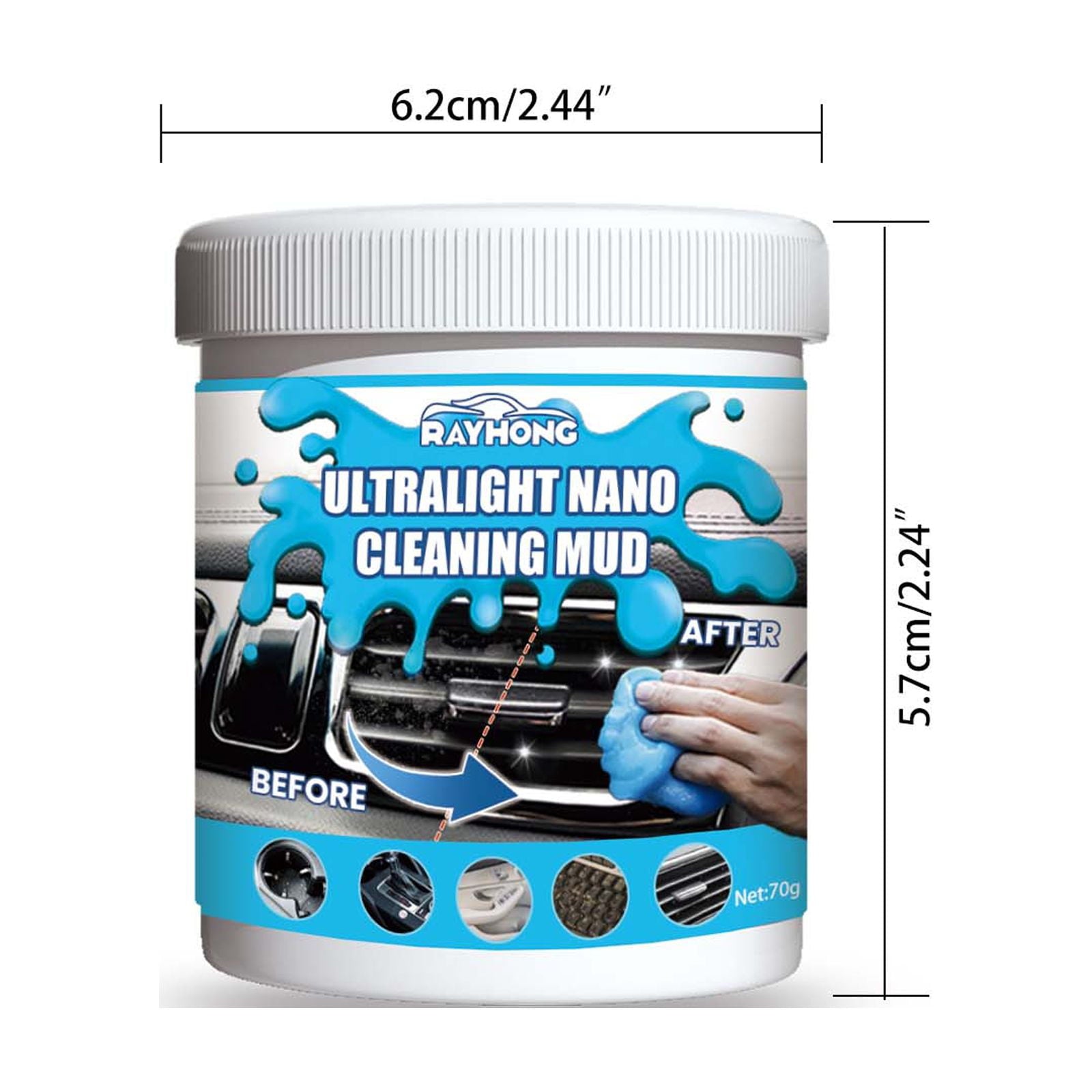 Car Cleaning Gels,Cleaning Gel for Car, Car Cleaning Kit Universal Detailing Automotive Dust Car Crevice Cleaner Auto Air Vent Interior Detail Removal Putty Cleaning Keyboard Cleaner for Car Vents