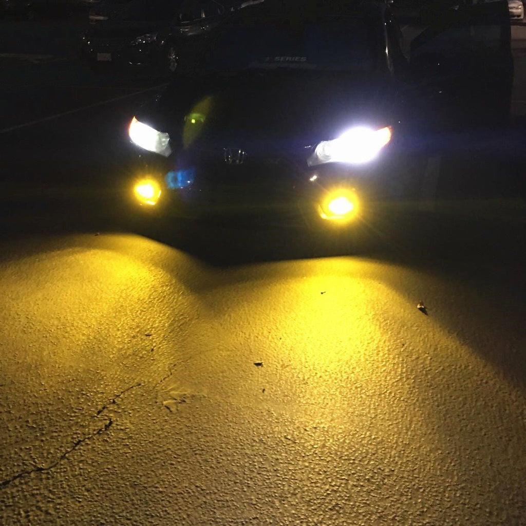 Golden Yellow 2pcs 3000k H11 H16 LED Fog Light Bulb for Nissan Altima 2007-2017