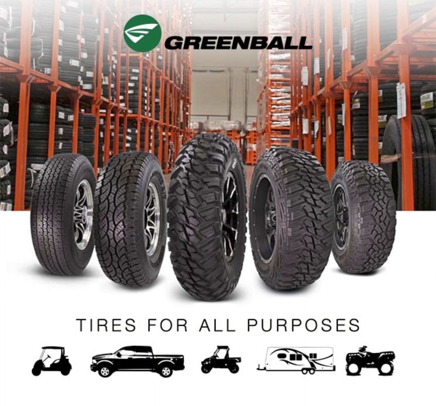 Greenball Greensaver Plus GT 205/65-10 4 PR Golf Cart Tire (Tire Only)