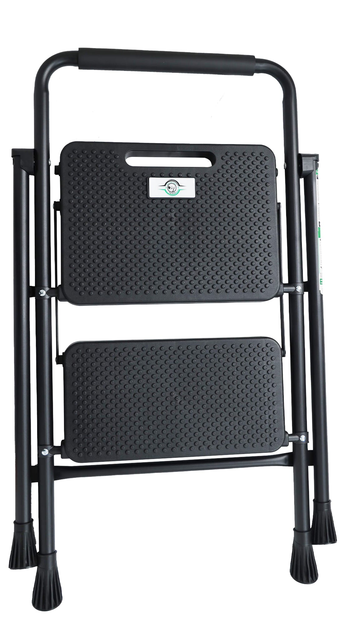 Elevon Folding Step Stool with Wide Anti-Slip Pedal, 330lbs Sturdy Steel Ladder, 2-Step