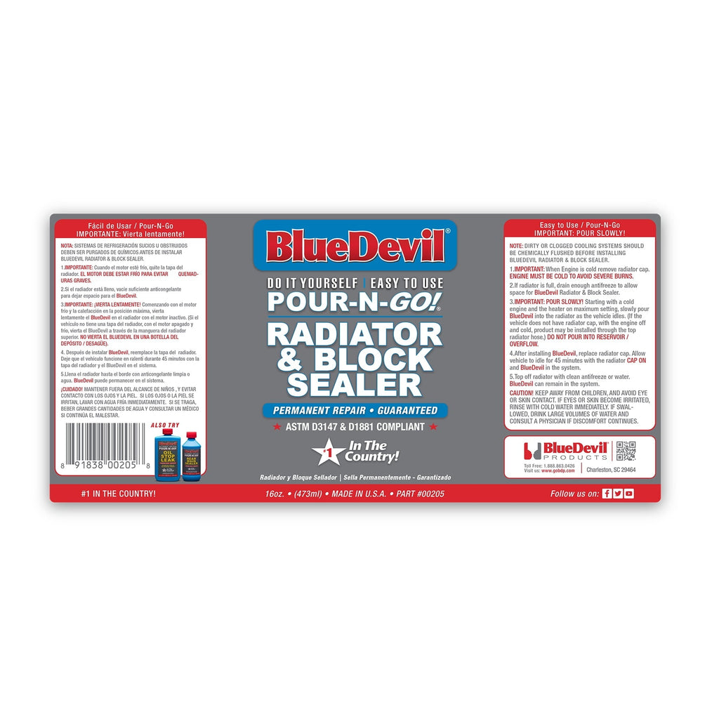 BlueDevil Radiator & Block Sealer