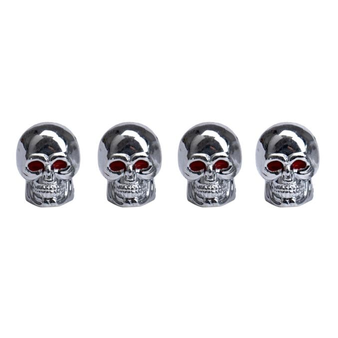 Hot Sell Red Eyes Skull Tyre Tire Air Valve Stem Dust Caps For Car Bike Truck Bike Accessories