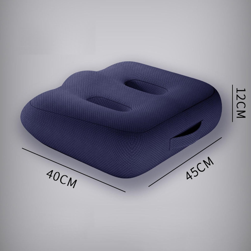 Adult Car booster Cushion, for Short Drivers People Office Chair Portable Comfortable Thickened Breathable Driving Auto Seat Pad ,Blue Style B