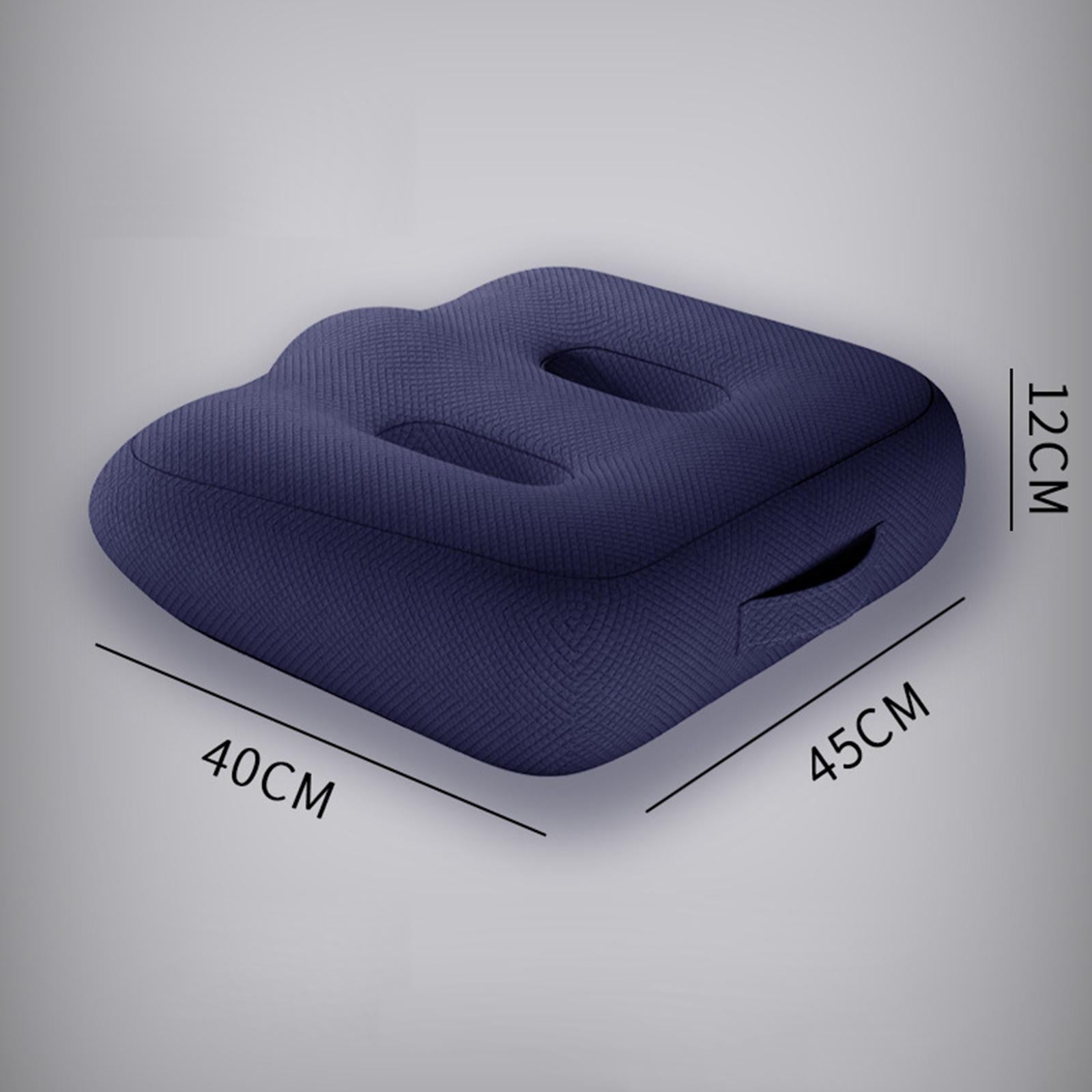 Adult Car booster Cushion, for Short Drivers People Office Chair Portable Comfortable Thickened Breathable Driving Auto Seat Pad ,Blue Style B