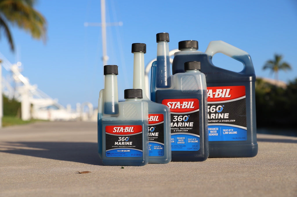 STA-BIL 360 Marine Ethanol Treatment & Fuel Stabilizer - Fuel System Cleaner - Fuel Injector Cleaner - Removes Water- Protects Fuel System - Treats 80 Gallons - 8 Fl. Oz.