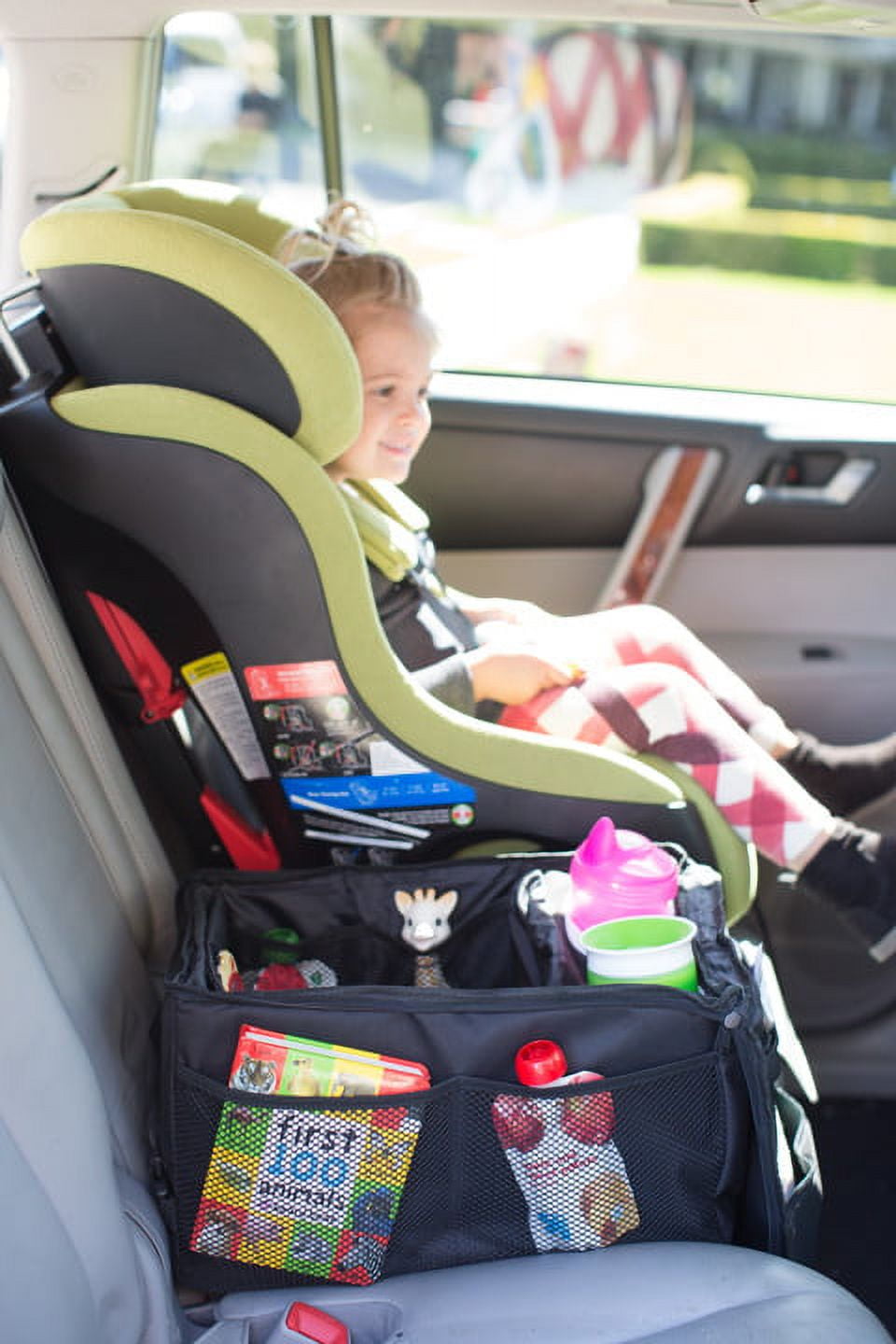J.L. Childress Backseat Butler Car Organizer and Storage for Kids of All Ages, Black