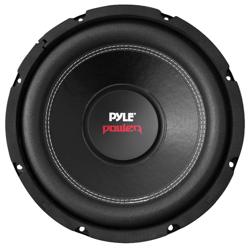 QPower Single 10 Inch Sub Box (2 Pack) and Pyle 1000 Watt Subwoofer (2 Pack)
