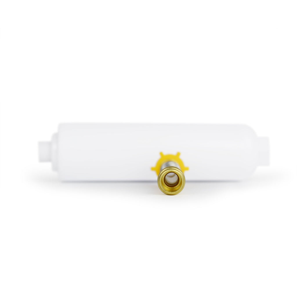 Great Value RV Water Filter 1 Pack for RV/Marine/Camping/Garden/Bathtub Use, With Flexible Hose, F200, Activated Carbon Block, White