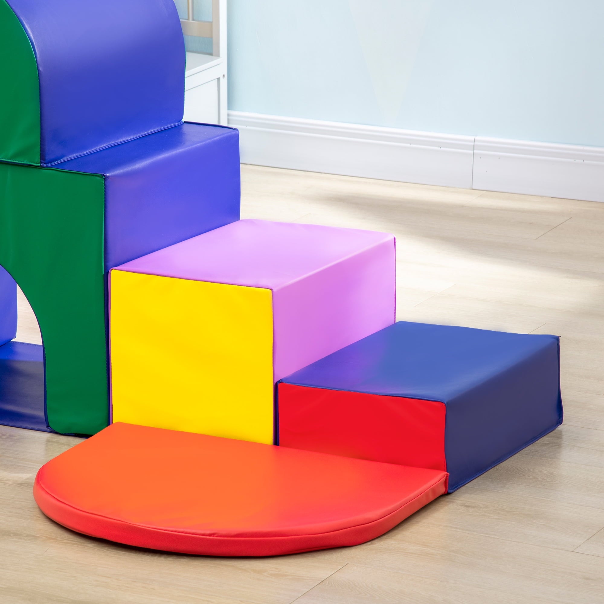 Qaba Rearrangeable Toddler Climber Soft Play Equipment for Creativity