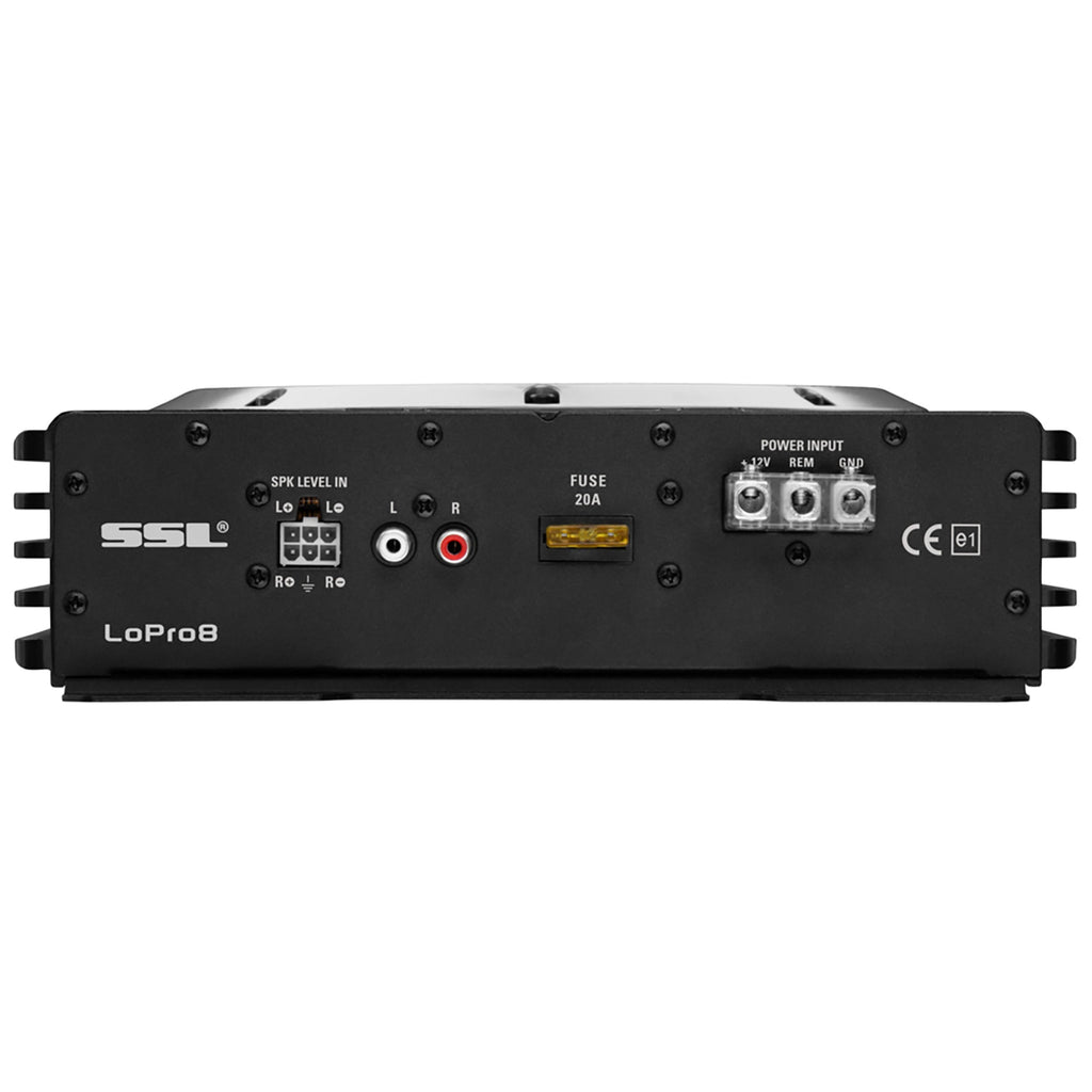 Sound Storm Laboratories LOPRO8 8 Inch Powered Under Seat Car Audio Subwoofer Built-in Amplifier - 600 Watts Max, Low Profile, Remote Subwoofer Control, For Truck, Boxes and Enclosures