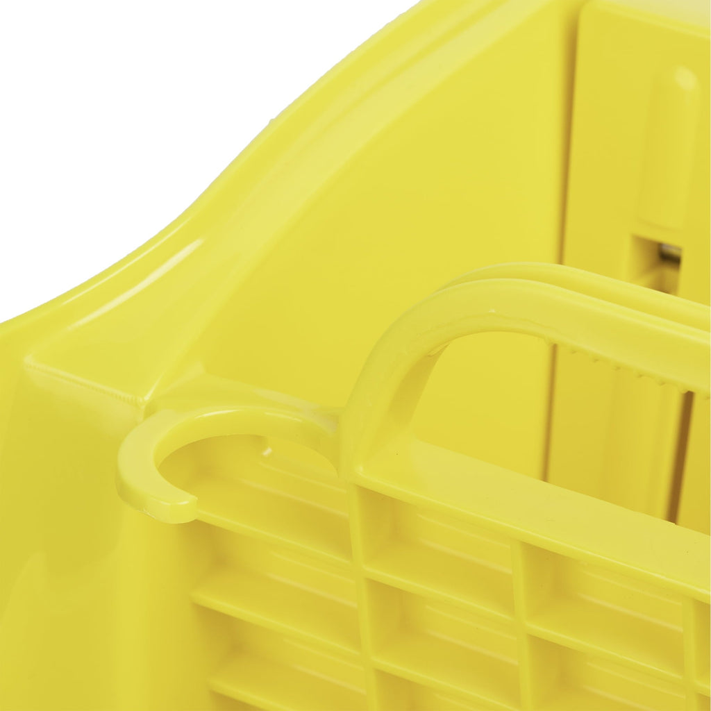 Libman Yellow 32 Quart Mop Bucket and Wringer with Rubber Caster Wheels.